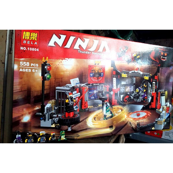 (HÀNG CÓ SẴN) Lego Ninjago Kiếm Sĩ Sấm set BELA 10804(Thunder Swordsman) 558 Chi Tiết.Lego Xếp Hình Đồ Chơi Thông Minh.