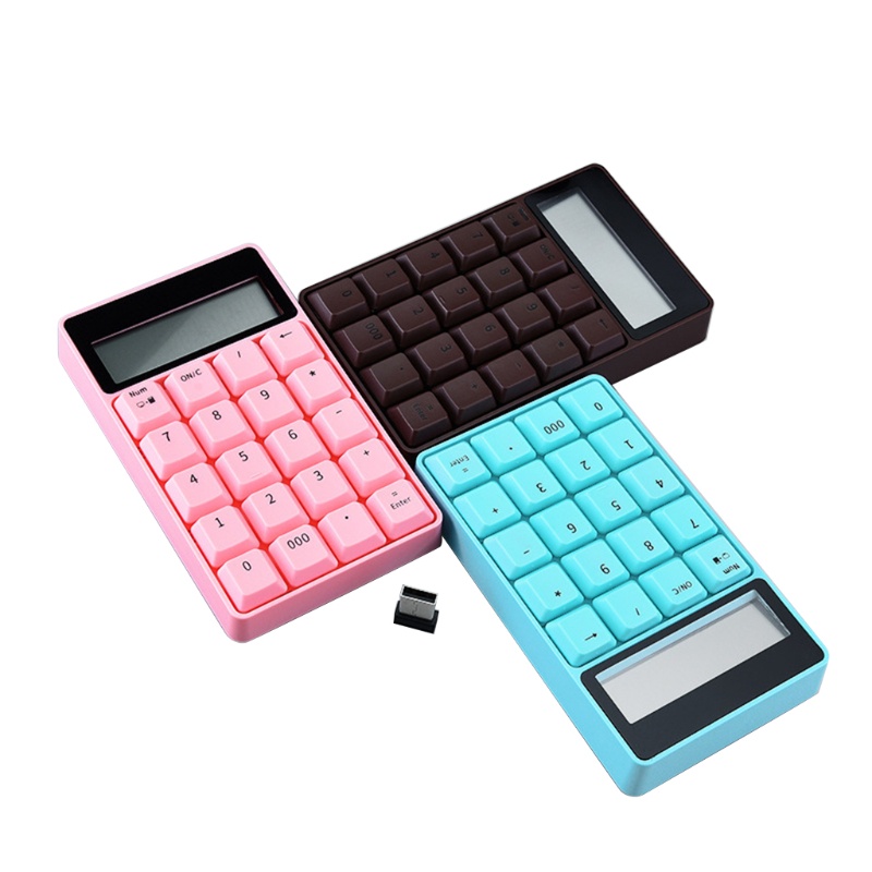 Bàn Phím Số 20 Phím Không Dây Kết Nối USB Sử Dụng Năng Lượng Mặt Trời