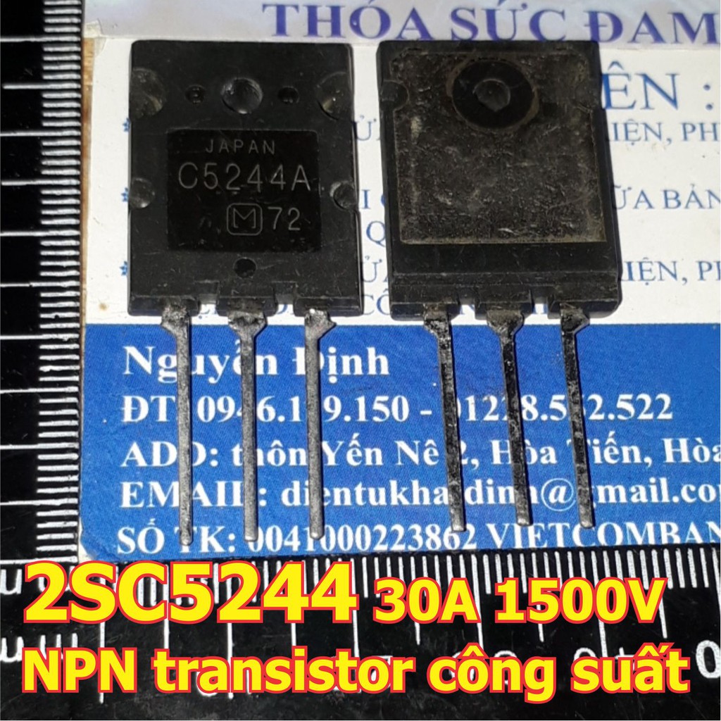 2SC5244 5244 NPN Trans 30A 1500V transistor công suất kde6382