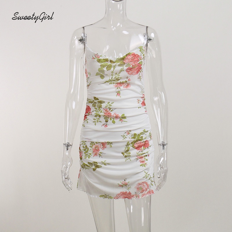 Đầm Hai Dây Dáng Ôm In Họa Tiết Thời Trang Quyến Rũ 2022 Cho Nữ