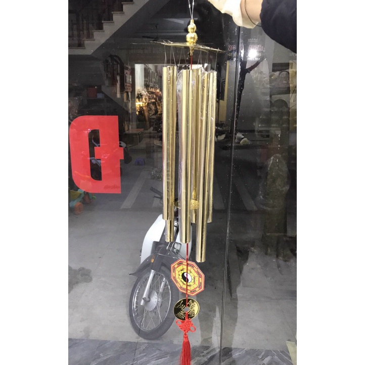 Chuông gió phong thủy 6 ống bằng đồng thật các cỡ