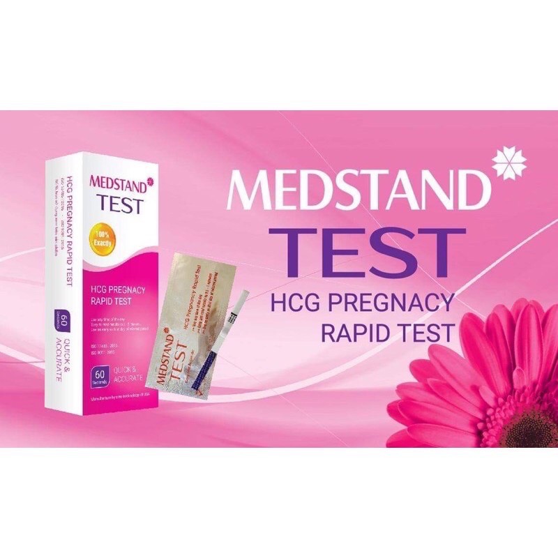 (Giao Hàng Kín Đáo) Que thử thai Medstand, Chính Xác 100% chỉ sau 60s