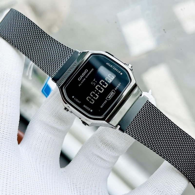 Đồng hồ nam Casio A168WEMB vintage