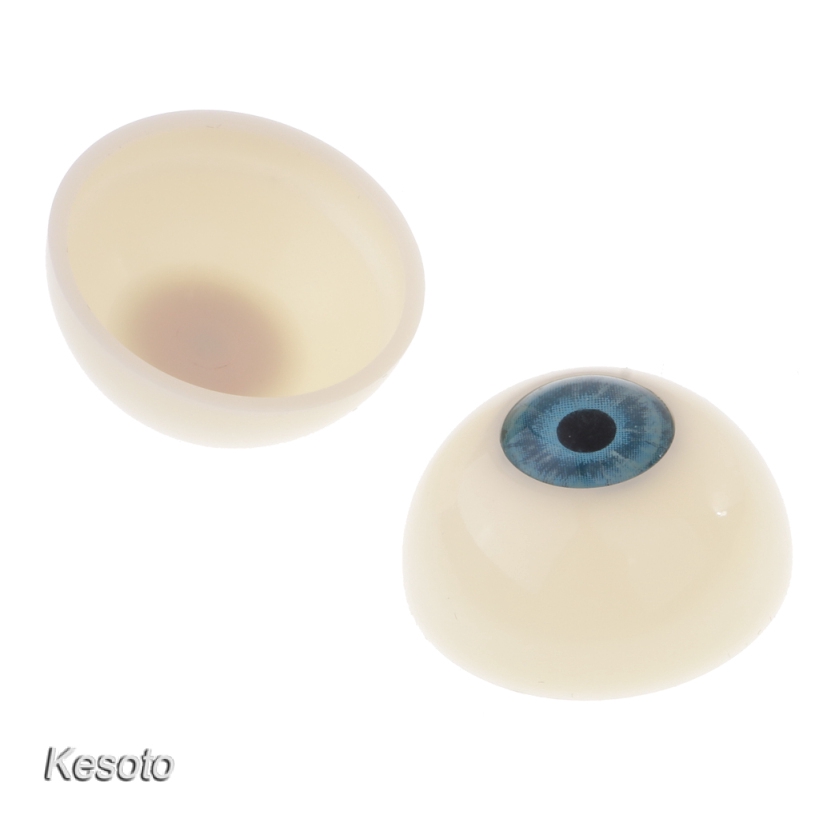 [KESOTO] 5 Pairs 30mm Half Round Plastic Dolls Eyes Eyeballs Doll DIY Making Supplies