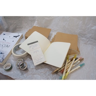 Sổ bìa kraft 14*14 cm trơn không dòng kẻ