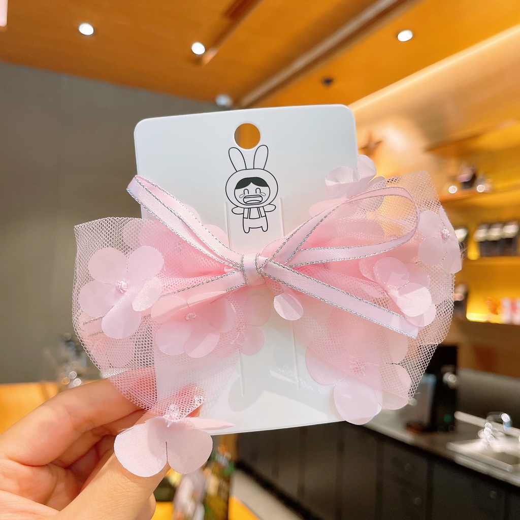 Kẹp Tóc Nơ Ruy Băng Gạc 2022