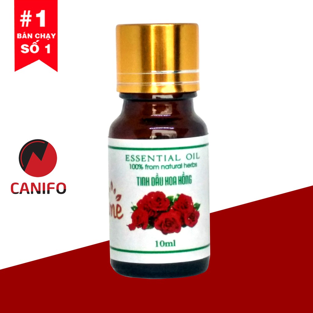 Tinh dầu Hoa Hồng Canifo 10ml - Hàng thương hiệu, Thơm tự nhiên, lãng mạn và sang trọng