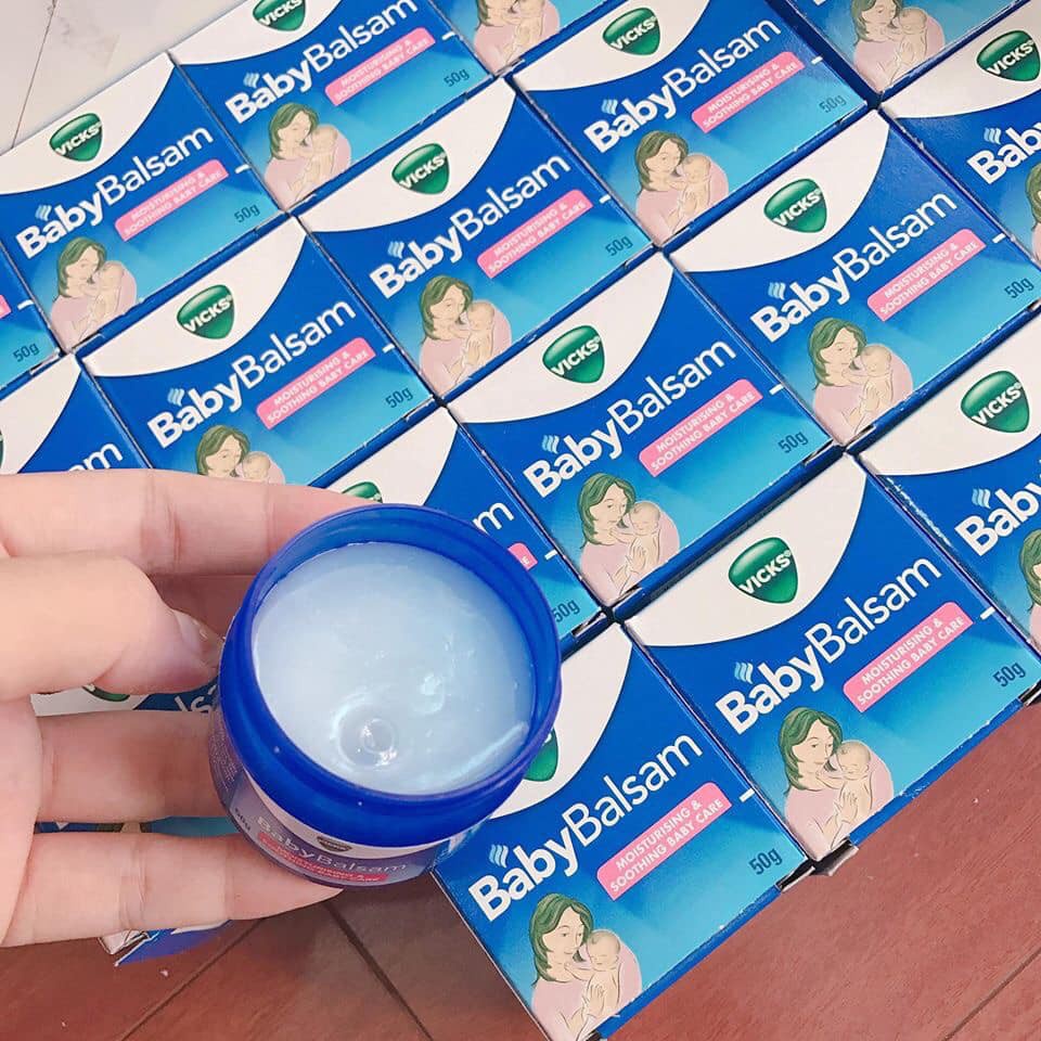 Dầu Ấm Ngực Vicks BaBy Balsam Úc (hũ 50gram)