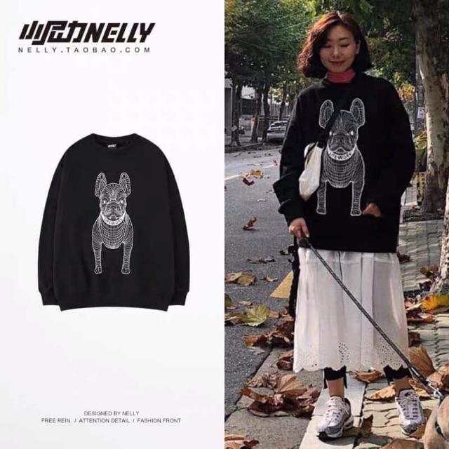 Áo sweater nỉ nelly