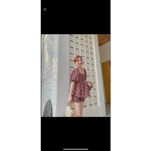 Sét Peplum Hoa Nhí Bigsize 55kg Đến 100kg (L/XL/XXL)