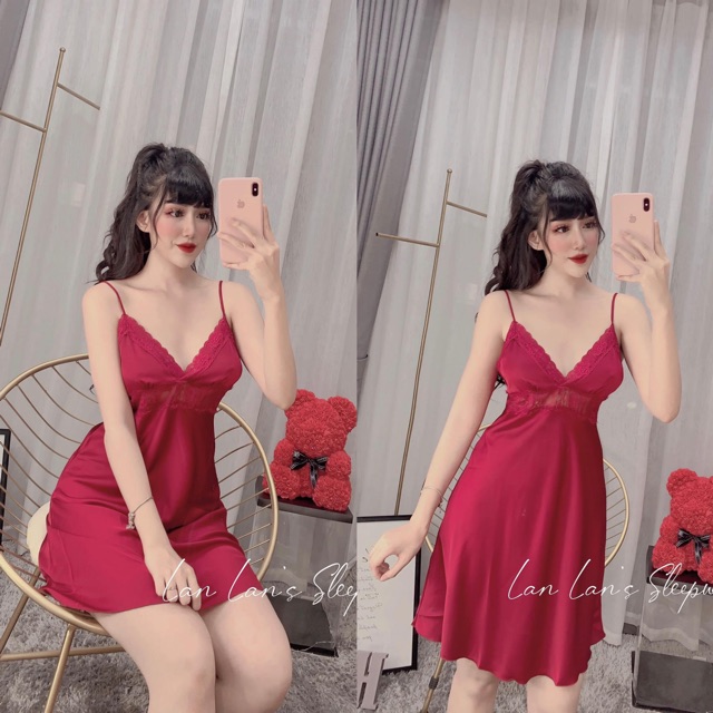 Sx 638 váy ngủ lụa satin - đầm ngủ cao cấp -Kellywang | BigBuy360 - bigbuy360.vn