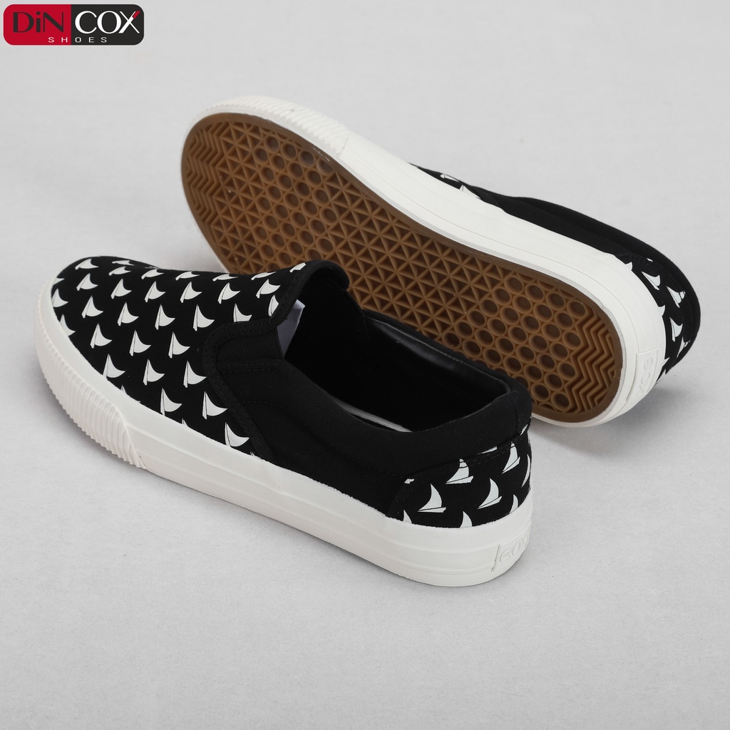 Giày Sneaker Dincox D19 Black Print Canvas