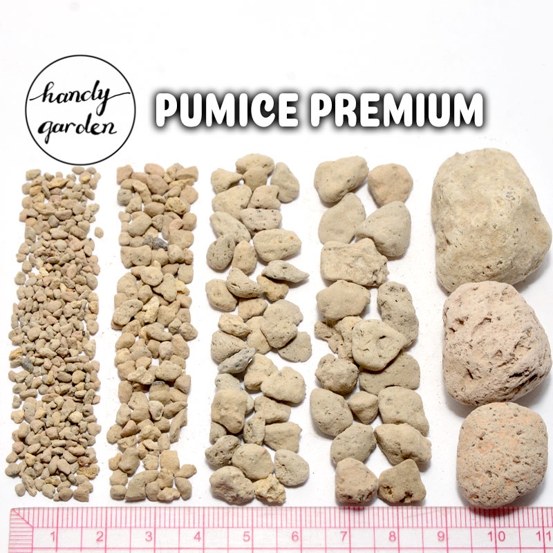 3 Lít đá Pumice Premium, nặng 1.4kg đến 2kg, đá lông vũ, đá bọt Indonesia