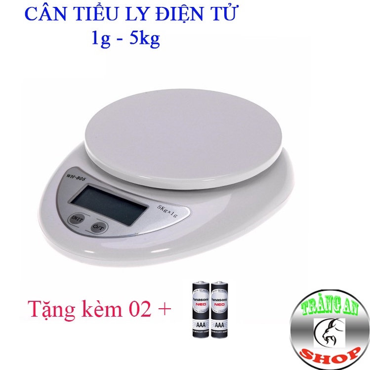 Cân Tiểu Ly Điện Tử Mini Định Lượng 1gram - 5kg, Tiện Dụng Cho Nhà Bếp, Làm Bánh, Độ Chính Xác Cao