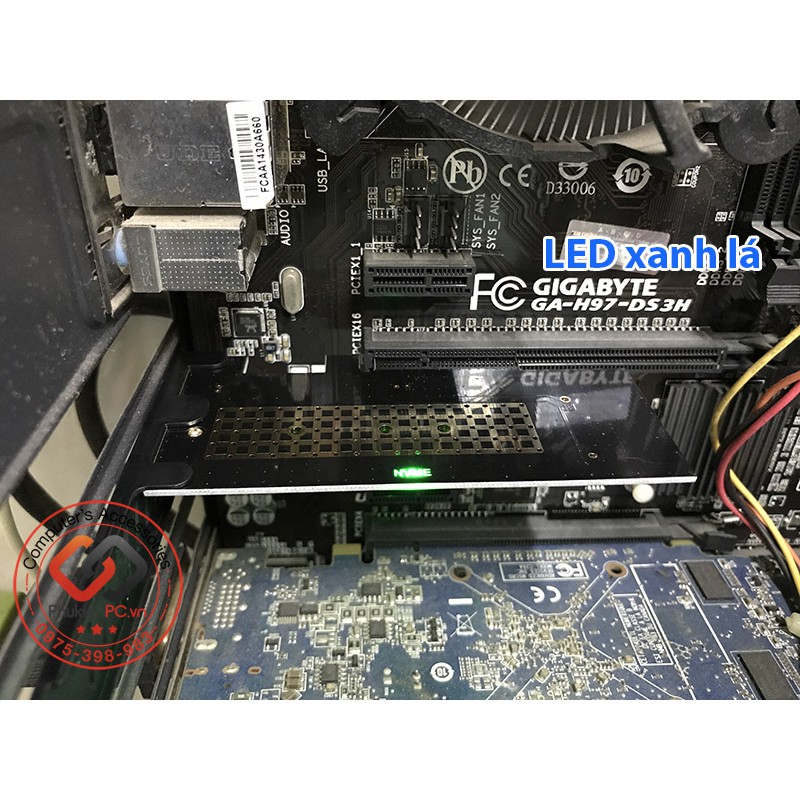 Card lắp SSD M.2 NVMe PCIe 2280 to PCI-E 4X