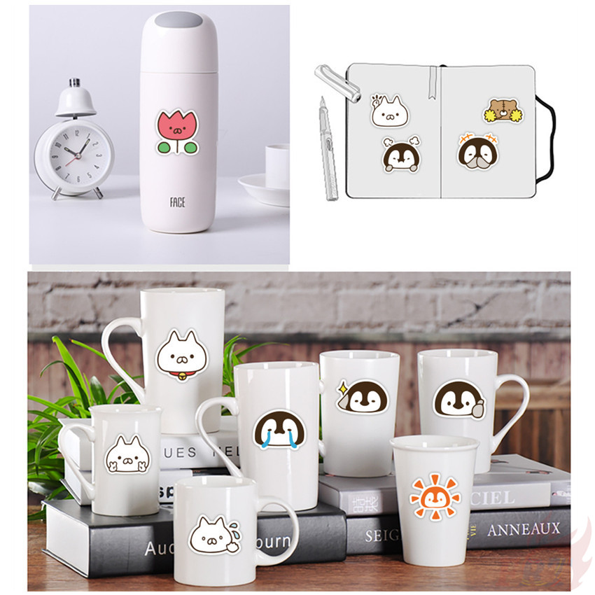 ❉ Nekopen - Anime Penguin &amp; Cats Stickers ❉ 40Pcs/Set DIY Decals Stickers for Album Diary Laptop Scrapbooks Skateboard