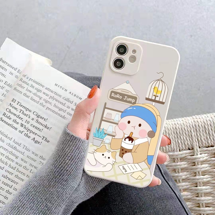 Ốp lưng IPhone Roro-Jump Cạnh vuông 6/6s/6Plus/6sPlus/7/8/7Plus/8Plus/x/xs/xr/xsmax/11/11pro/12/13/14/Pro/Plus/ProMax
