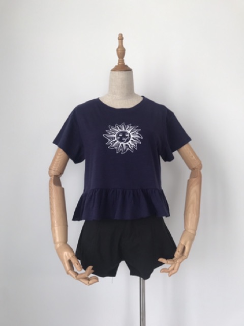 Áo babydoll F21 in hình mặt trời