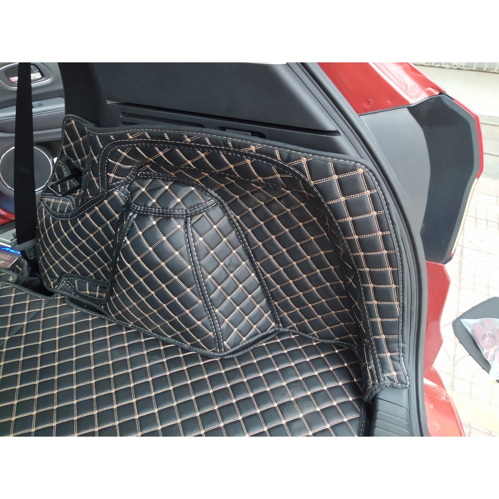 Lót cốp xe Honda Hrv  - Thảm da Pu cao cấp, chống nước, chống xước