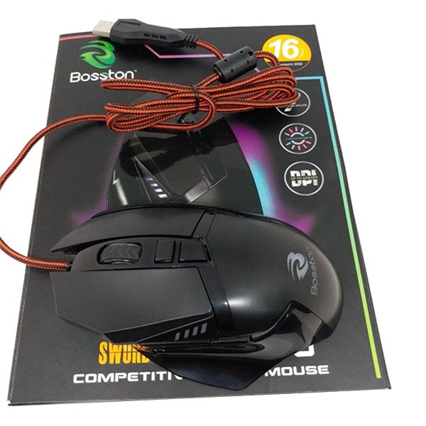 Chuột Máy Tính Mouse Bosston M720 Led RGB chuyên game