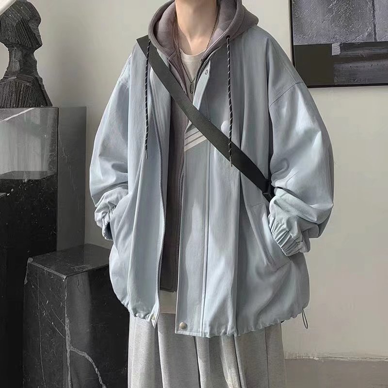 Áo Khoác Hoodie Dáng Rộng Thời Trang Phong Cách Hàn Quốc Cho Nam