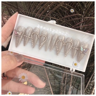 Nail box/ móng thiết kế tặng kèm keo dán và dũa mini
