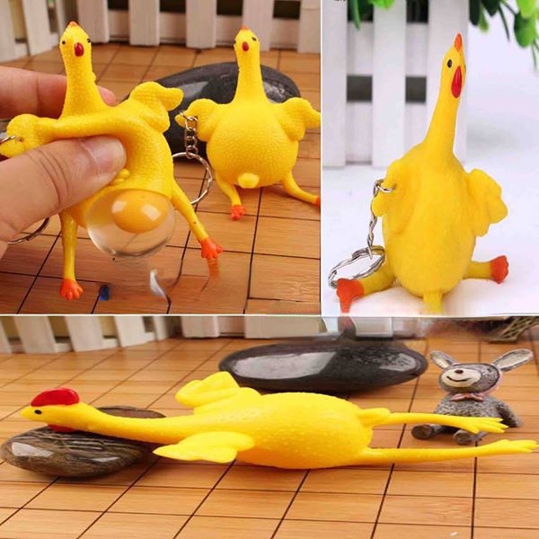 Móc Khóa Hình Gà Đẻ Trứng Dễ Thương