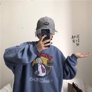 - áo sweater nỉ bông ulzzang