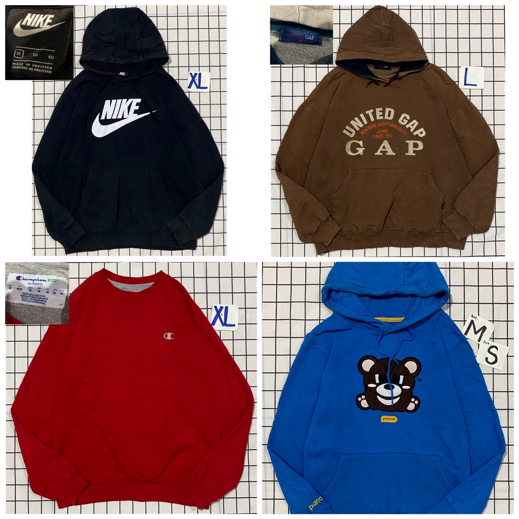 ÁO HOODIE, SWT HIỆU SECONDHAND