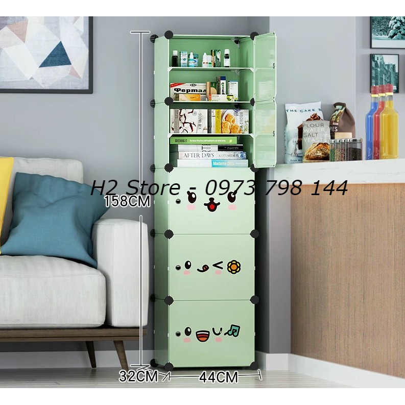 TỦ ĐỰNG ĐỒ ĐA NĂNG 10 Ô (CHIA Ô)