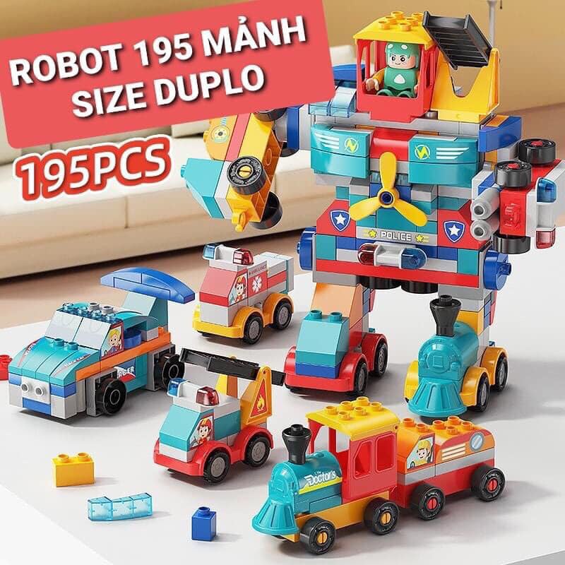 ĐỒ CHƠI LEGO DUPLO ROBOT BIẾN HÌNH 195 CHI TIẾT