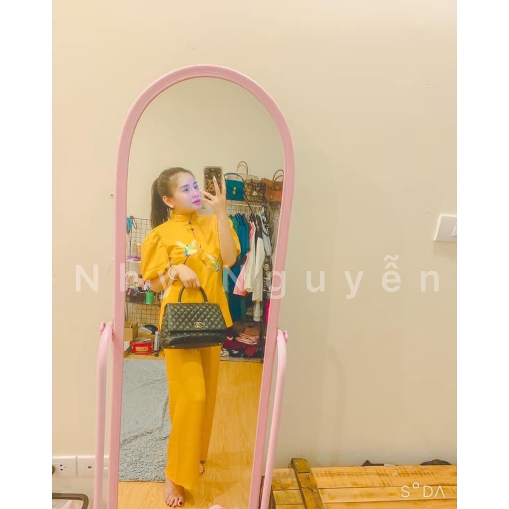 ( HCM ) Mẫu Phật Tử Thêu Hạc Chất Vải Cát Nhung