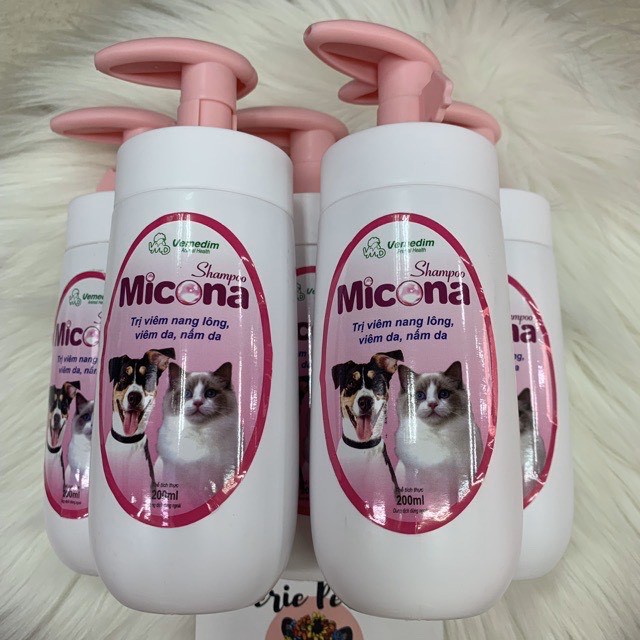 Sữa Tắm Trị Nấm Cho Chó Và Mèo Micona Shampoo 200ml