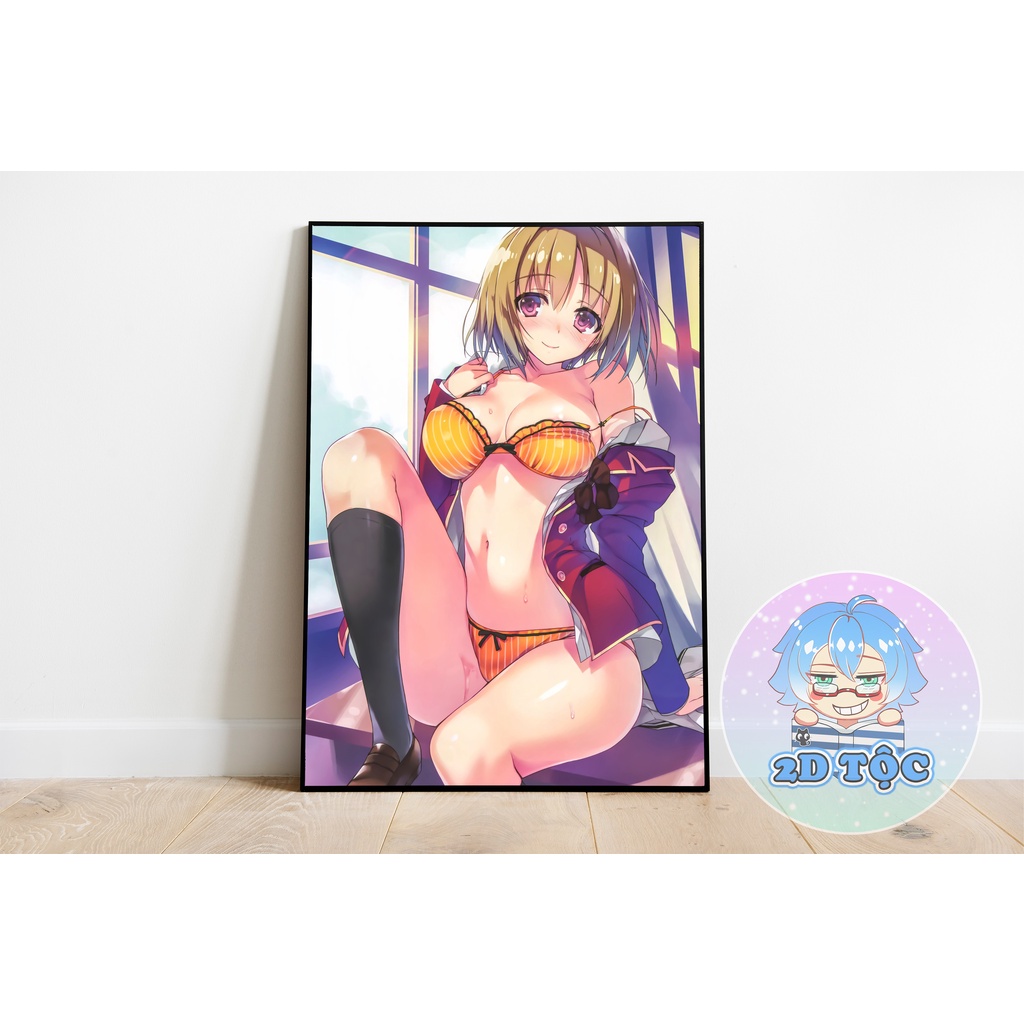 TRANH POSTER A3 CHABASHIRA SAE KUSHIDA KIKYŌ ANIME MANGA CHÀO MỪNG ĐẾN LỚP HỌC ĐỀ CAO THỰC LỰC - 2D TỘC SHOP