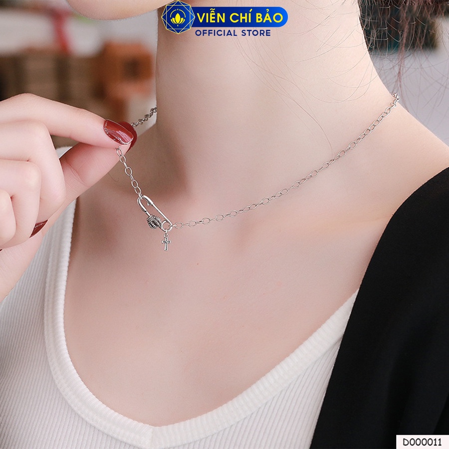 Dây chuyền bạc nữ kim băng vương miện chất liệu bạc 925 thời trang phụ kiện trang sức Viễn Chí Bảo D000011