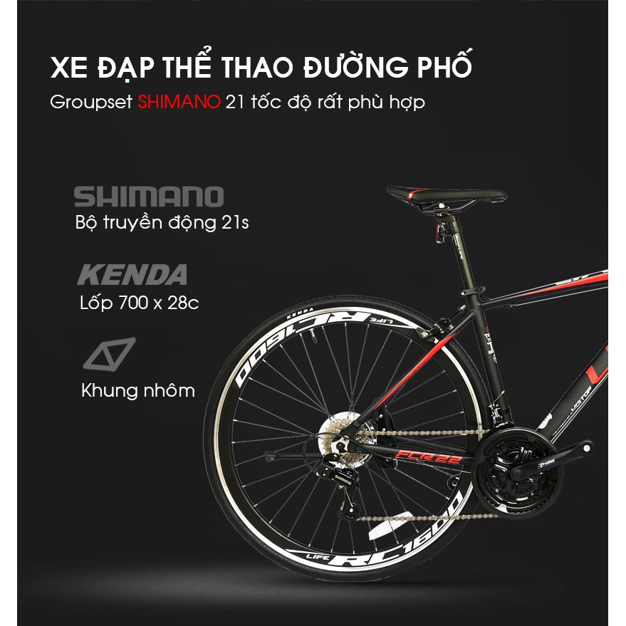 XE ĐẠP THỂ THAO GIÁ RẺ - XE TOURING LIFE FCR22(BAO SHIP TOÀN QUỐC)