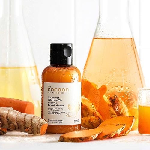 Sữa Rửa Mặt Nghệ Hưng Yên Cocoon Làm Sạch, Sáng Da Turmeric Cleanser 140ml