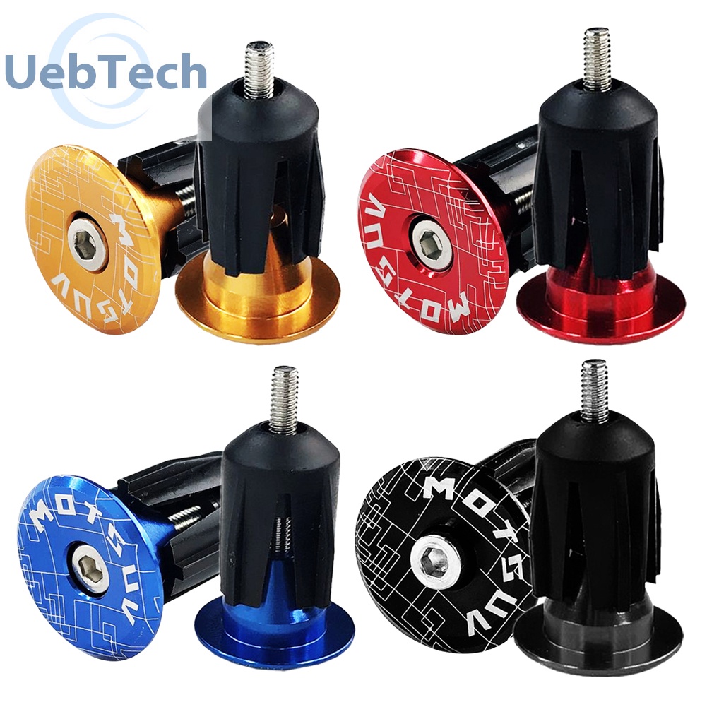 Set 2 nút bịt tay cầm xe đạp bằng hợp kim nhôm Uebtech