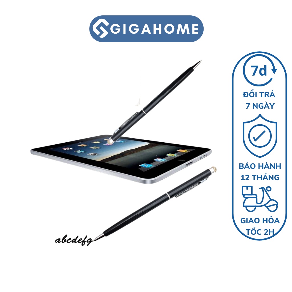 Bút Cảm Ứng 2in1 Đầu Viết Mực, Đầu Cảm Ứng Màn Hình Điện Thoại GIGAHOME 9861
