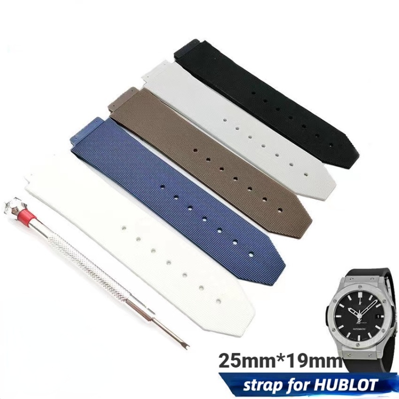 Dây Đeo Đồng Hồ Bằng Silicone Cao Su Chống Nước 25 * 19mm Cho HUBLOT BIG BANG CLASSIC FUSION