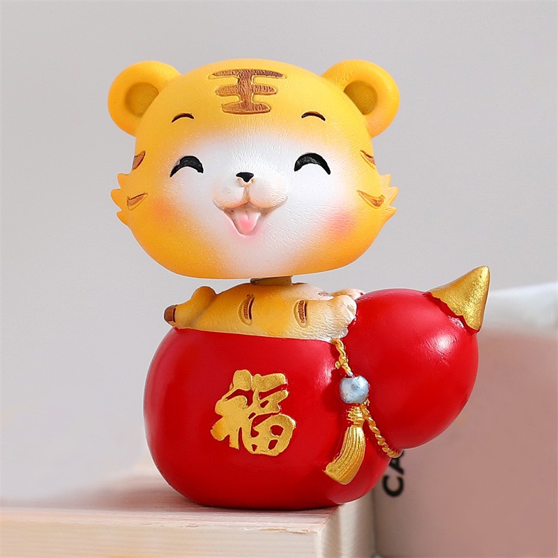 Hổ ngồi hồ lô (nhựa)