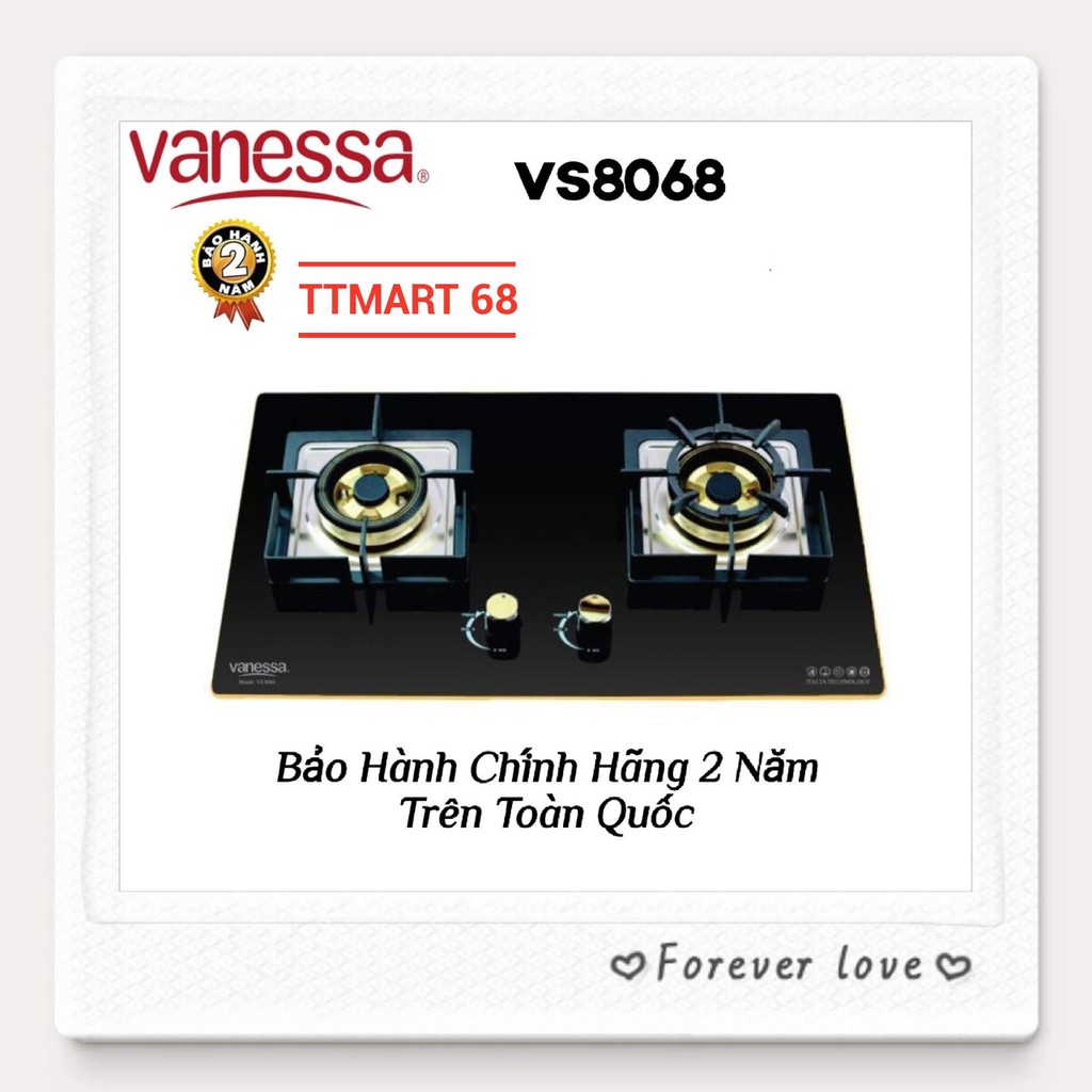 Bếp Ga Âm Cao Cấp Tự Động Ngắt Gas Vanessa VS8068