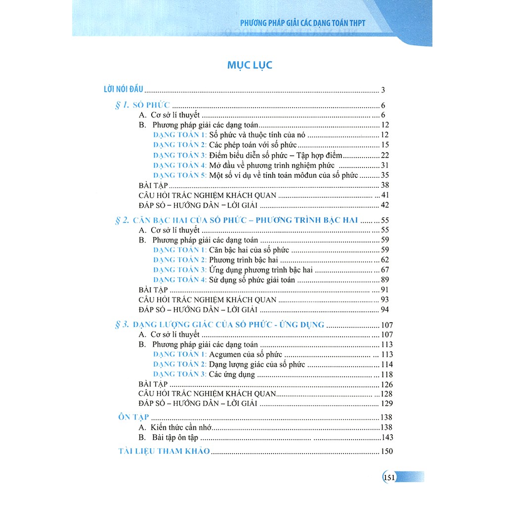 Sách: Phương Pháp Giải Các Dạng Toán THPT - Số Phức