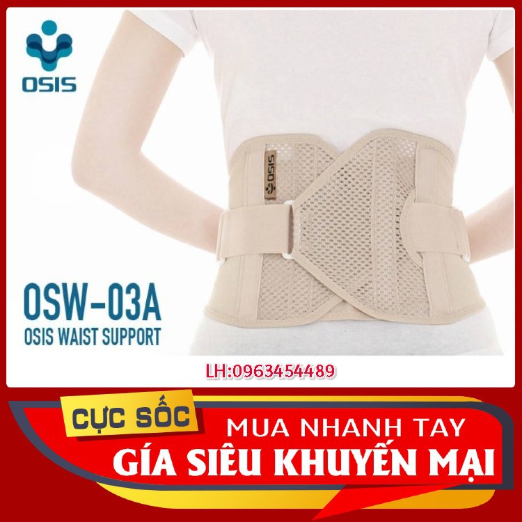 [Mã COS2405 giảm 8% đơn 300K] Đai Lưng Hỗ Trợ Cột Sống Osis Osw 03A