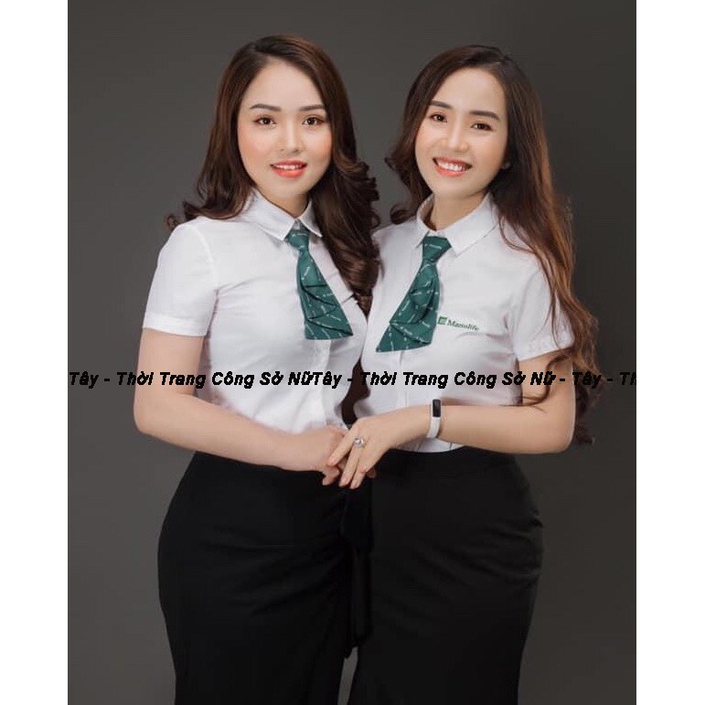 Áo Sơ mi trắng công sở nữ, sơ mi cổ đức Tây Collection vải Cottong nhập khẩu dáng ôm form nhỏ | BigBuy360 - bigbuy360.vn