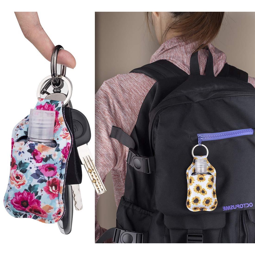 Chai Xịt Đựng Mỹ Phẩm Du Lịch Kèm Móc Khóa Tiện Dụng