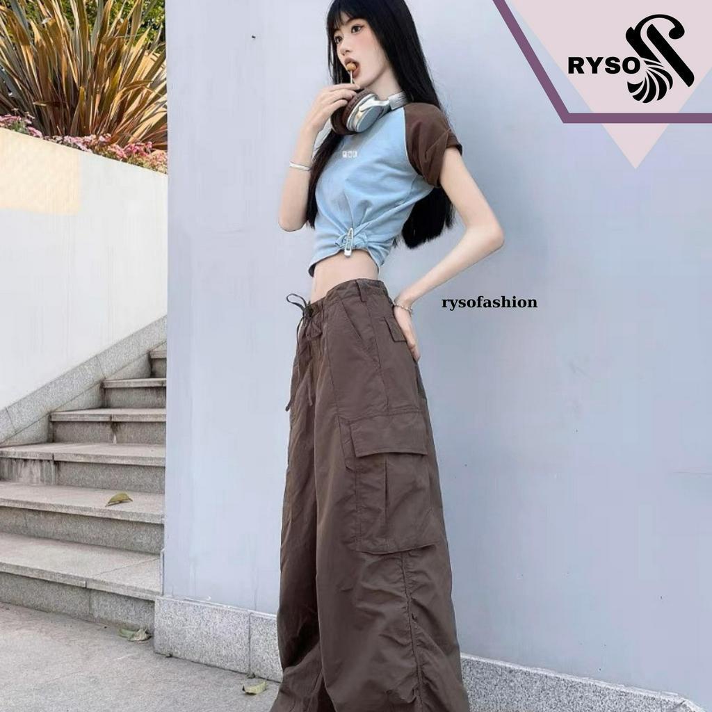 Áo Baby Tee Chất Cotton Co Giãn ,Áo Thun Form Fit Phối Tay RYSO FASHION