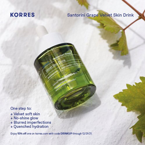 Dầu dưỡng da KORRES Santorini Grape Velvet Skin Drink