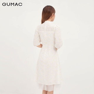Đầm nữ phối tùng dập ly GUMAC DA12134