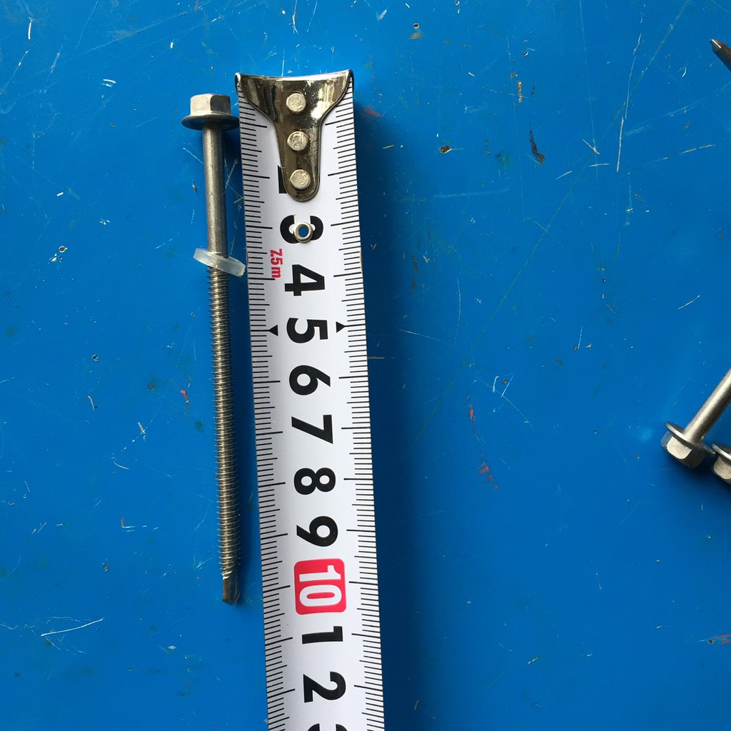 Vít inox, 100 vít bắn tôn inox dài 10cm, vít inox bắn tôn siêu bền